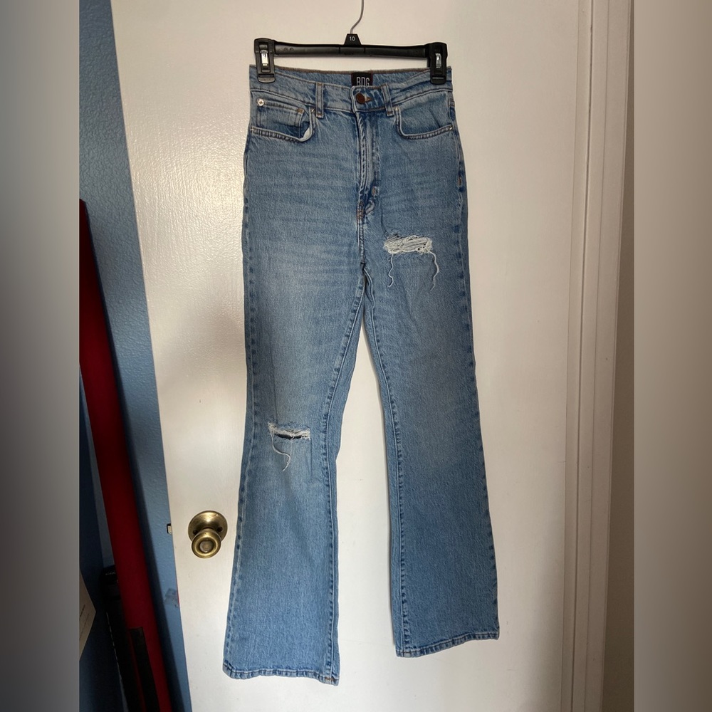 urban outfitters flare high rise jeans